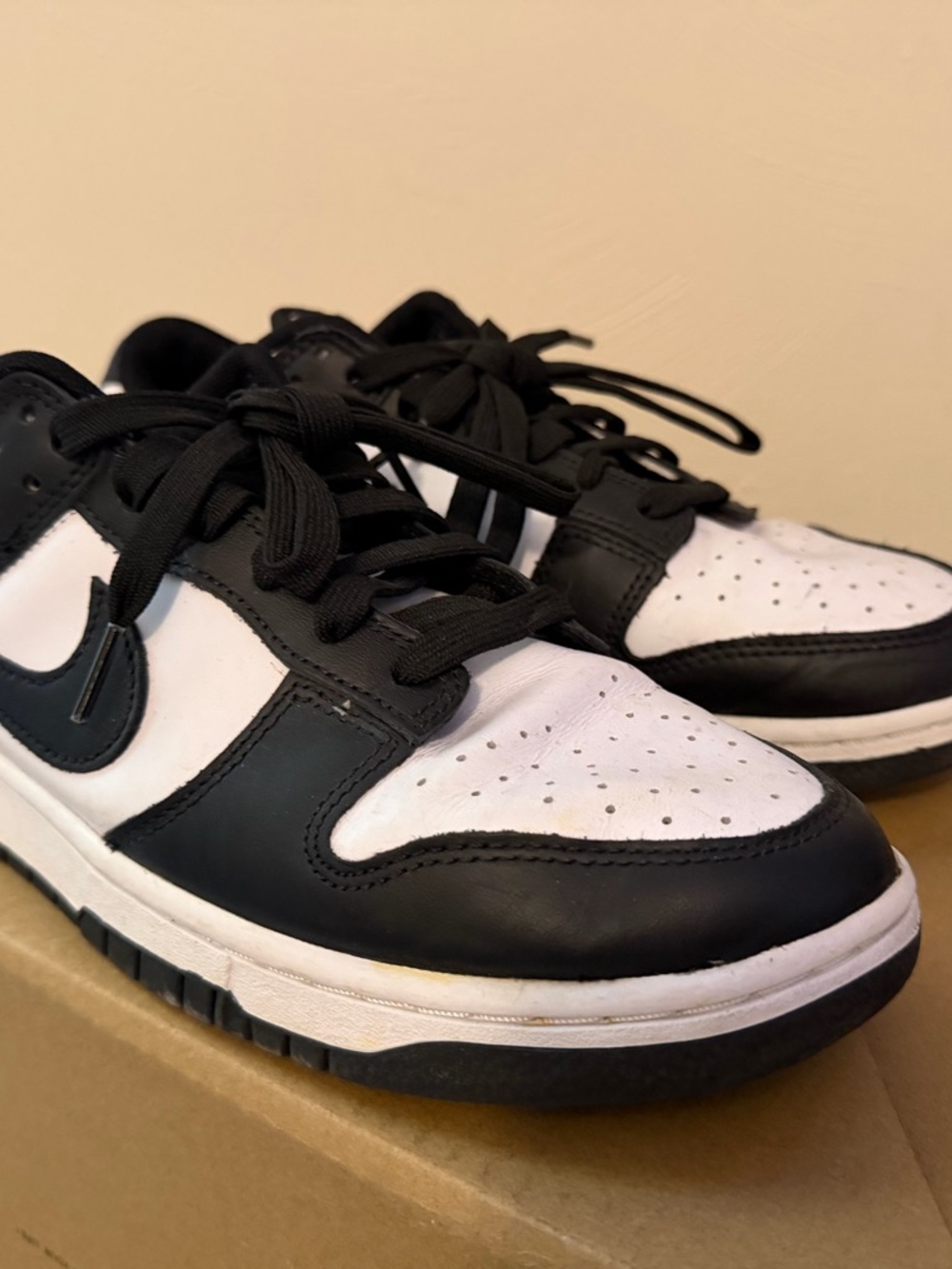 Nike Black and White Low-Top Dunk Sneakers - Picture 7 of 12
